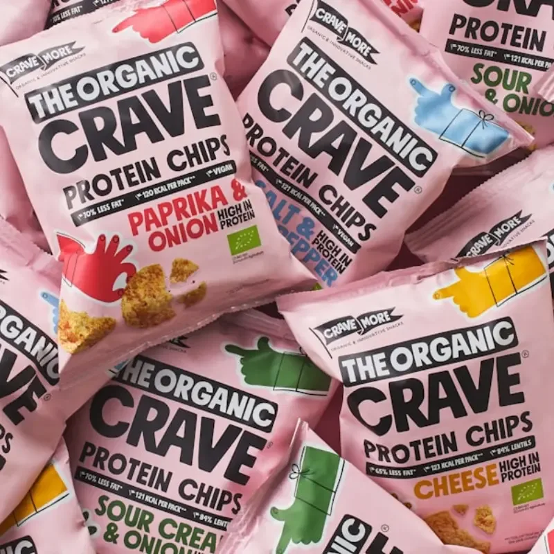 Bolsas de snacks salados proteicos